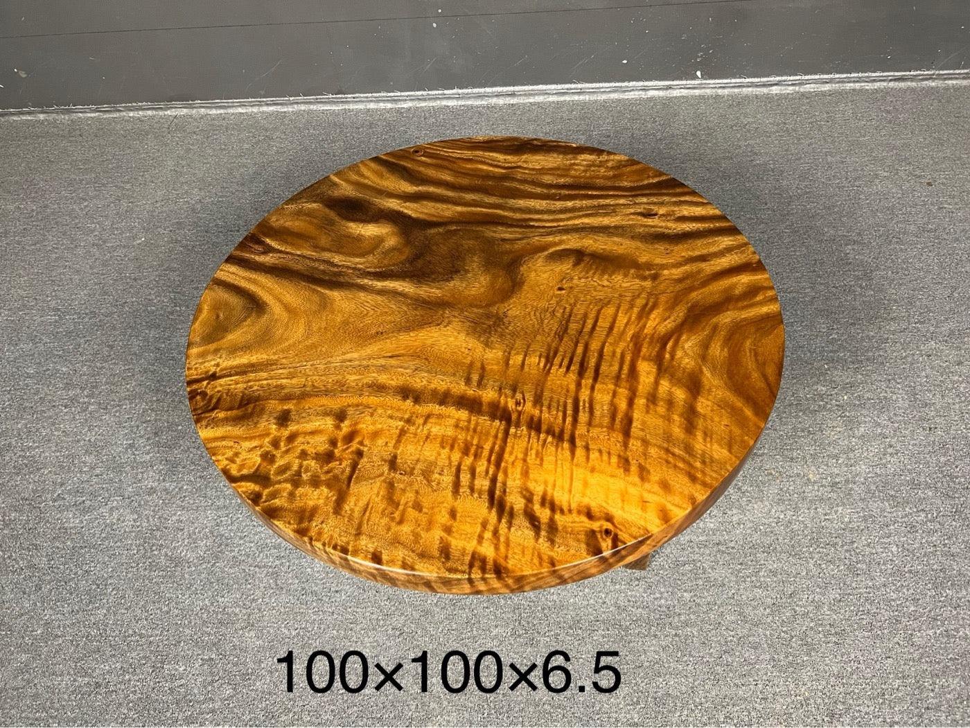 modern wood round table, real wood round table, wood round table for 6, wood round table top unfinished - SlabstudioHongKong
