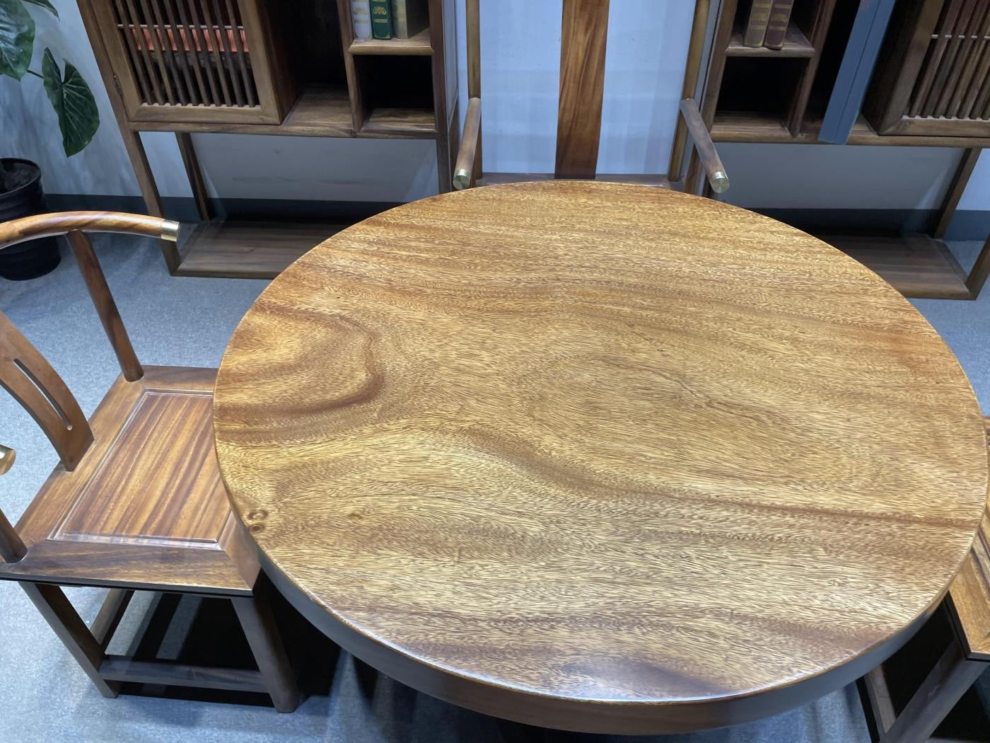 wood round dining table, wooden round coffee table, wood round table - SlabstudioHongKong