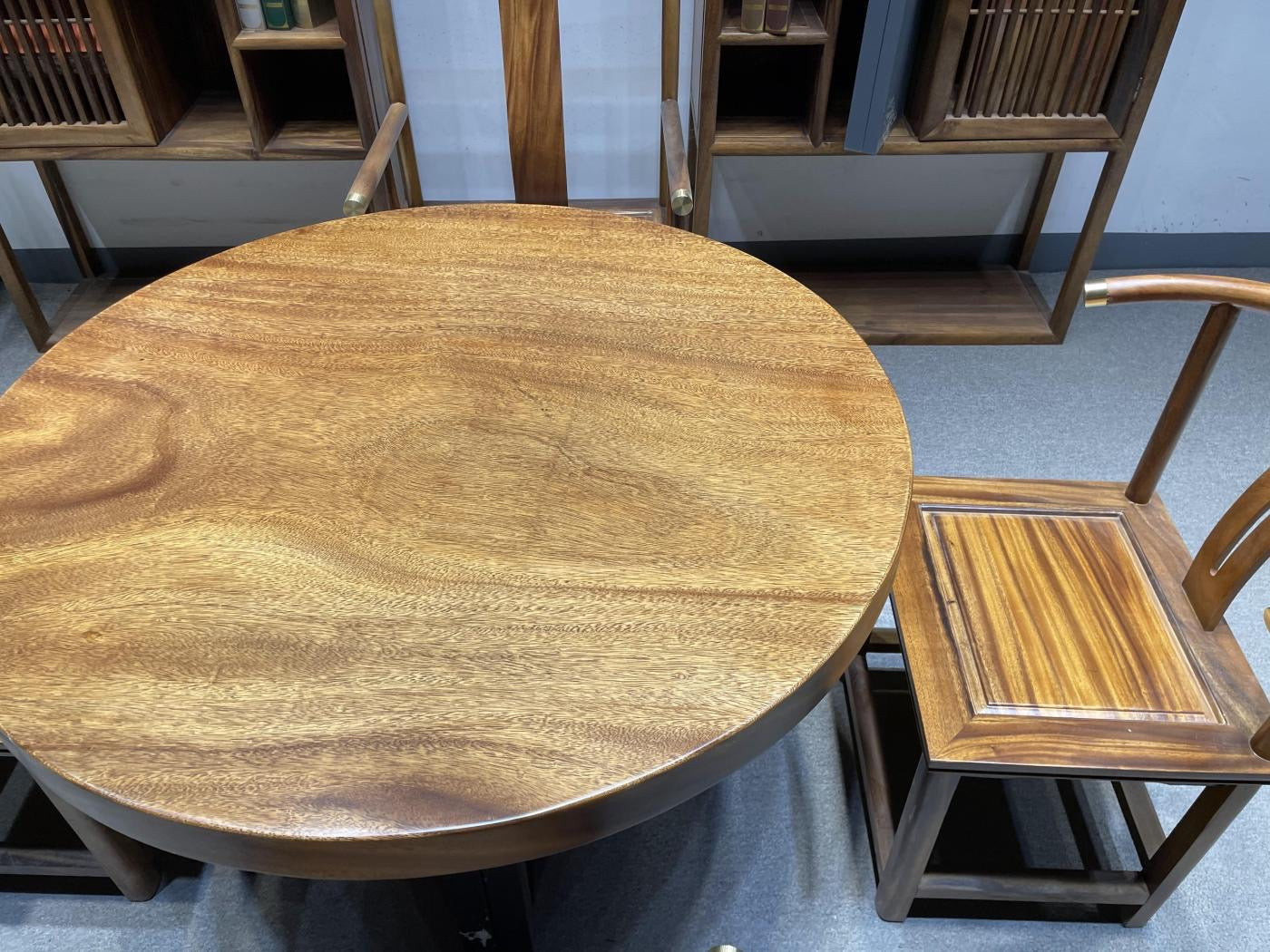 wood round dining table, wooden round coffee table, wood round table - SlabstudioHongKong