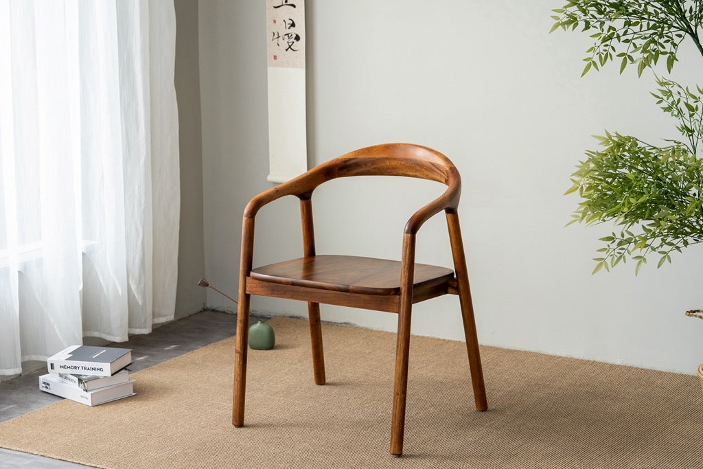 Walnut Dining chair, Dining chair, Family Style chair, Family Dining chair,not black Walnut chair - SlabstudioHongKong