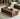 Competency Glass Multi-Layer Walnut Wood Coffee Table