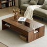 modern coffee table solid black walnut wood real walnut coffee table - SlabstudioHongKong