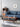 Nordic Snow Sliding Door Black Walnut Wood Coffee Table