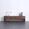 Solid black walnut wood bench,simple design - SlabstudioHongKong