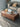 Solid walnut wood coffee table with drawers