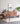 Elegant Lines of Drawers Natural Walnut Wood Sideboard