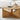 Triangle Leg Design Oak Wood Round Coffee Table