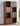 Crescent Contemporary Balance Walnut Wood Bookcase