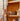 Big Cherry Wood Bookcase with Glass Doors
