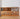 Big Cherry Wood Bookcase with Glass Doors