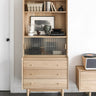 oak bookcase, oak open bookcase, oak bookcase - SlabstudioHongKong