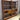 shelving unit walnut, walnut bookcase with doors, dark walnut bookcase - SlabstudioHongKong