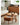 Verdant Set of Two Solid Cherry Round Coffee Tables