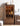 Epic Solid Walnut Wood Bar Wine Cabinet with Glass Door