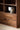 walnut bookcase, dark walnut bookcase, walnut bookcase with doors, low walnut bookcase - SlabstudioHongKong