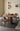 Square Fluted Pedestal Solid Walnut Wood Table