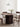 Mid-Century Blinds Design Black Walnut Wood Round Table