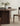 Mid-Century Blinds Design Black Walnut Wood Round Table