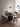 Mid-Century Blinds Design Black Walnut Wood Round Table