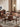 Flair Front Pedestal Round Walnut Wood Table