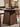Flair Front Pedestal Round Walnut Wood Table