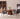 4 Triangle Pedestal Round Walnut Wood Dining Table