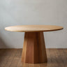 solid wood dining table round, cherry wood - SlabstudioHongKong