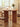 Nurture Three Stream Flowing Oak Wood Round Dining Table