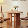 solid wood round dining table, 60 inch round solid wood dining table - SlabstudioHongKong