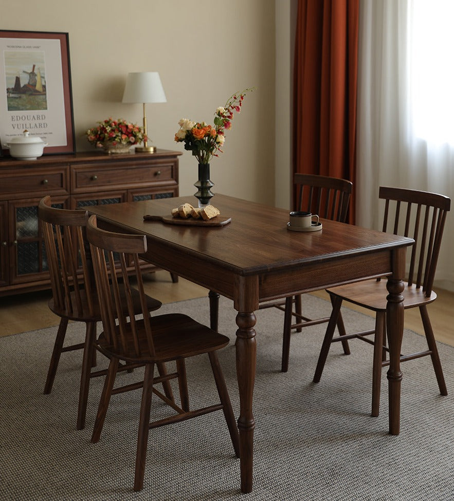 Dinner Table Synthesis Example Synthesis American Style Solid Walnut Wood Dining Table