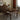 American style solid black walnut wood dining table
