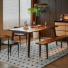 handmade antique solid black walnut dining table, black walnut wood dining table - SlabstudioHongKong
