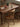 Mid-Century American Dark Walnut Wood Dining Table