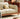 Flourish Rattan Cherry Wood Leather Sofa