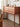 Antique simple solid cherry wood console table