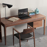 Modern Walnut Desk, Dark Walnut Desk, Walnut Wooden Desk - SlabstudioHongKong