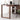 Space Optimizer L-Desk Solid Walnut Wood with Small Bookcase