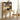 AstraVibe Solid Oak Wood Desk with Big Hutch