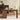 Cozy Nook L-Shape Walnut Wood Writing Desk