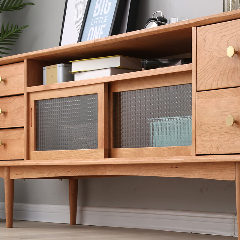 Cherry Tv Stand, Cherry Wood Tv Stand, Tv Stand Cherry, Tv stand cherry wood - SlabstudioHongKong