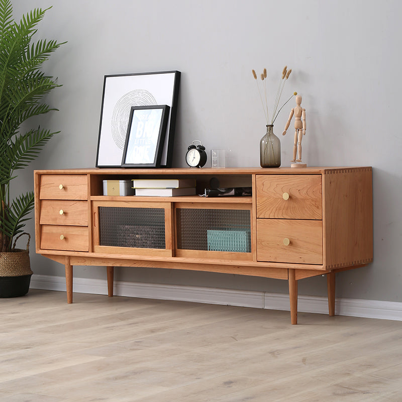 Cherry Tv Stand, Cherry Wood Tv Stand, Tv Stand Cherry, Tv stand cherry wood - SlabstudioHongKong