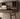 Harmonic Black Walnut Wood Desk with Hutch