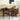 Contemporary Workstation Black Walnut Wood Desk