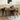 Contemporary Workstation Black Walnut Wood Desk