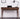 Echoing Black Walnut Wood Writing Desk with Streak Drawers
