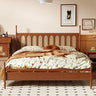 cherry wood bed set,  bed frame cherry wood, cherry wood king bed - SlabstudioHongKong