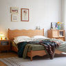 cherry wood king sleigh bed, queen bed cherry wood, cherry wood bunk beds - SlabstudioHongKong