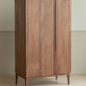 Walnut armoire wardrobe, Dark walnut wardrobe,  Solid Hardwood Armoire - SlabstudioHongKong