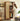 Versatile Solid Cherry Wood Rattan Wardrobe