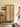 Versatile Solid Cherry Wood Rattan Wardrobe